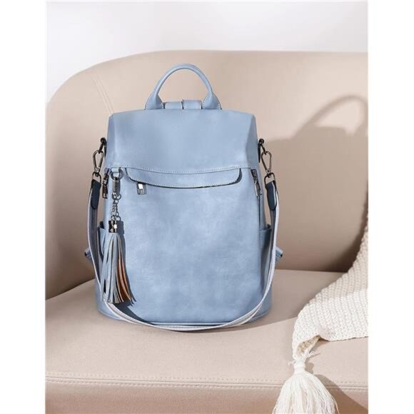 Backpack Purse for Women,PU Leather AntiTheft TravelBackpack Purse Shoulder Bags